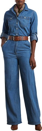 オールインワン・サロペット RALPH LAUREN Women Jumpsuits 200957619 001 BLUE 41waJZfVNEL._UY1000_.jpg