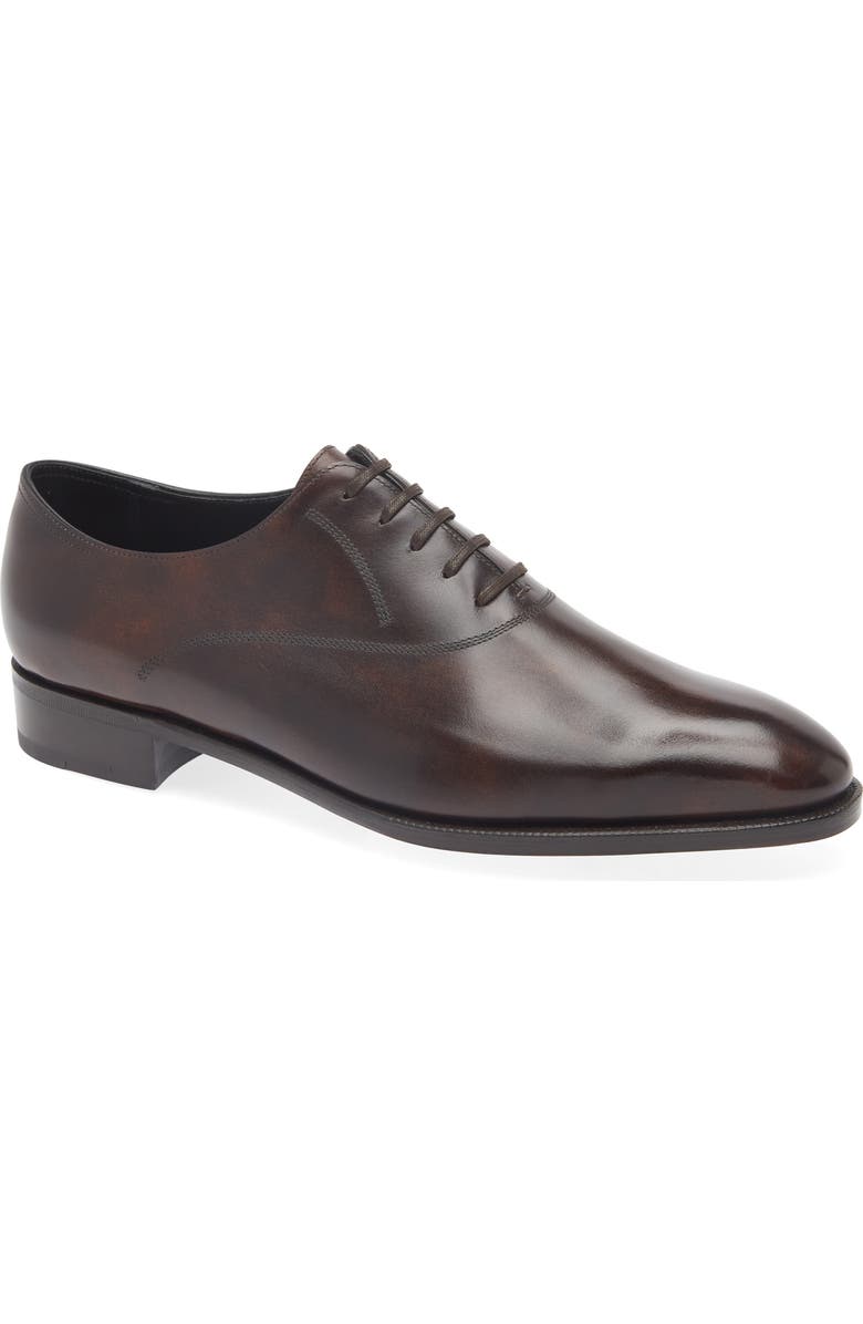 John Lobb Luke Wholecut Oxford, Main, color, Dark Brown
