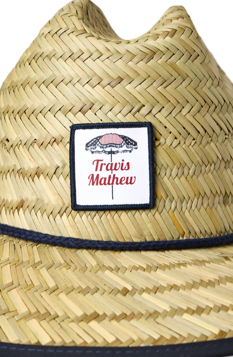 TravisMathew Melted Ice Pop Straw Fedora, Alternate, color, Straw