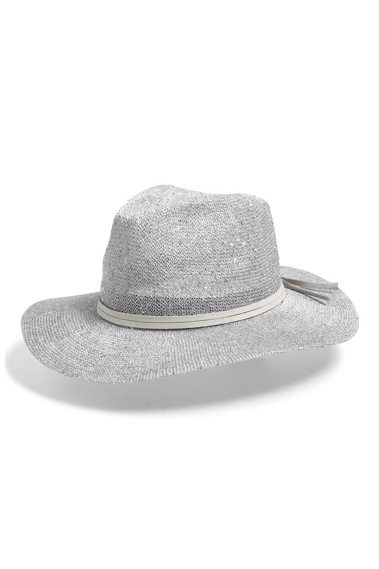 Sparkle Cowboy Hat, Main, color, SILVER