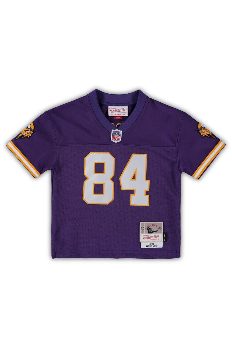 Toddler Mitchell & Ness Randy Moss Purple Minnesota Vikings 1998 Retired Legacy Jersey, Alternate, color, Purple
