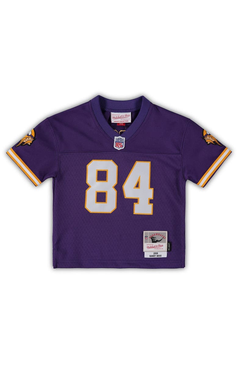 Mitchell & Ness Toddler Mitchell & Ness Randy Moss Purple Minnesota Vikings 1998 Retired Legacy Jersey, Alternate, color, Purple
