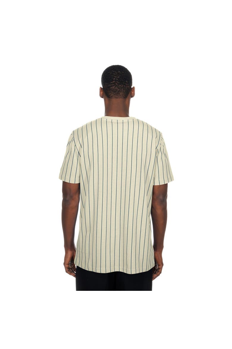 Men's New Era  Cream Team USA Mesh Back Pinstripe T-Shirt, Alternate, color, Cream