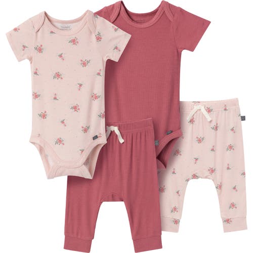 Modern Moments™ By Gerber Bodysuit And Pant Set In Pink Roses
