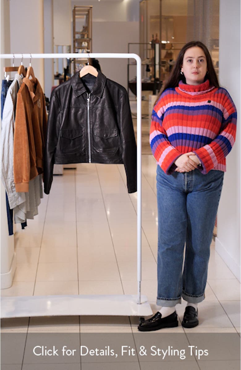 Clyde Leather Bomber Jacket, sales video thumbnail