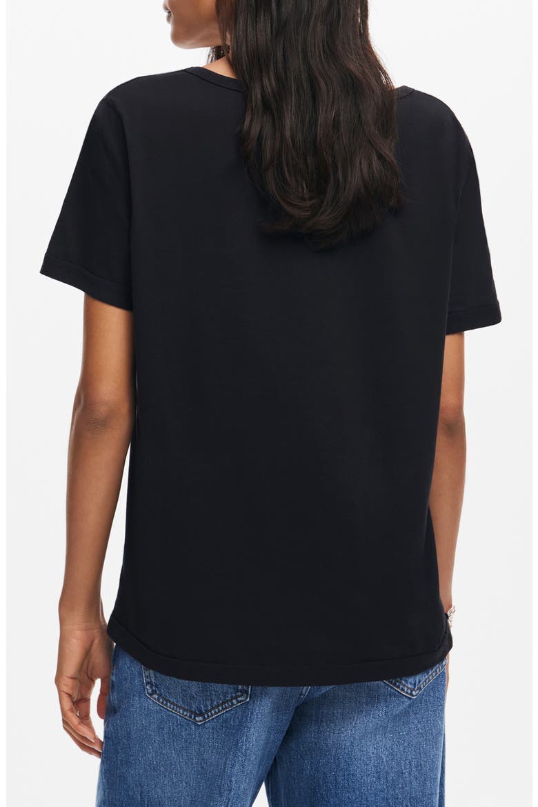 Vini Floral Cotton Graphic T-Shirt, Alternate, color, BLACK