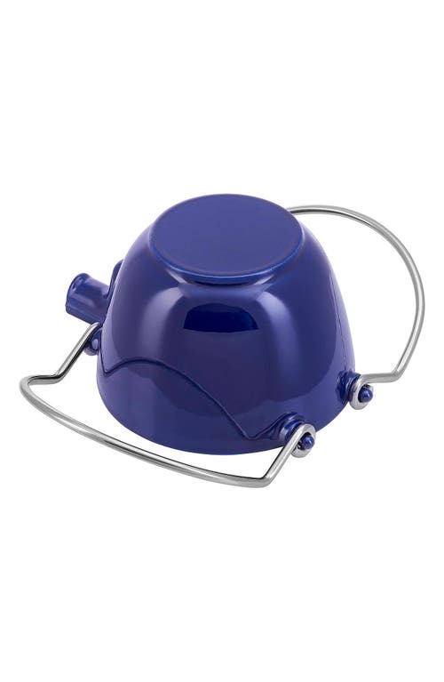 Staub 1-quart Enameled Cast Iron Tea Kettle In Blue