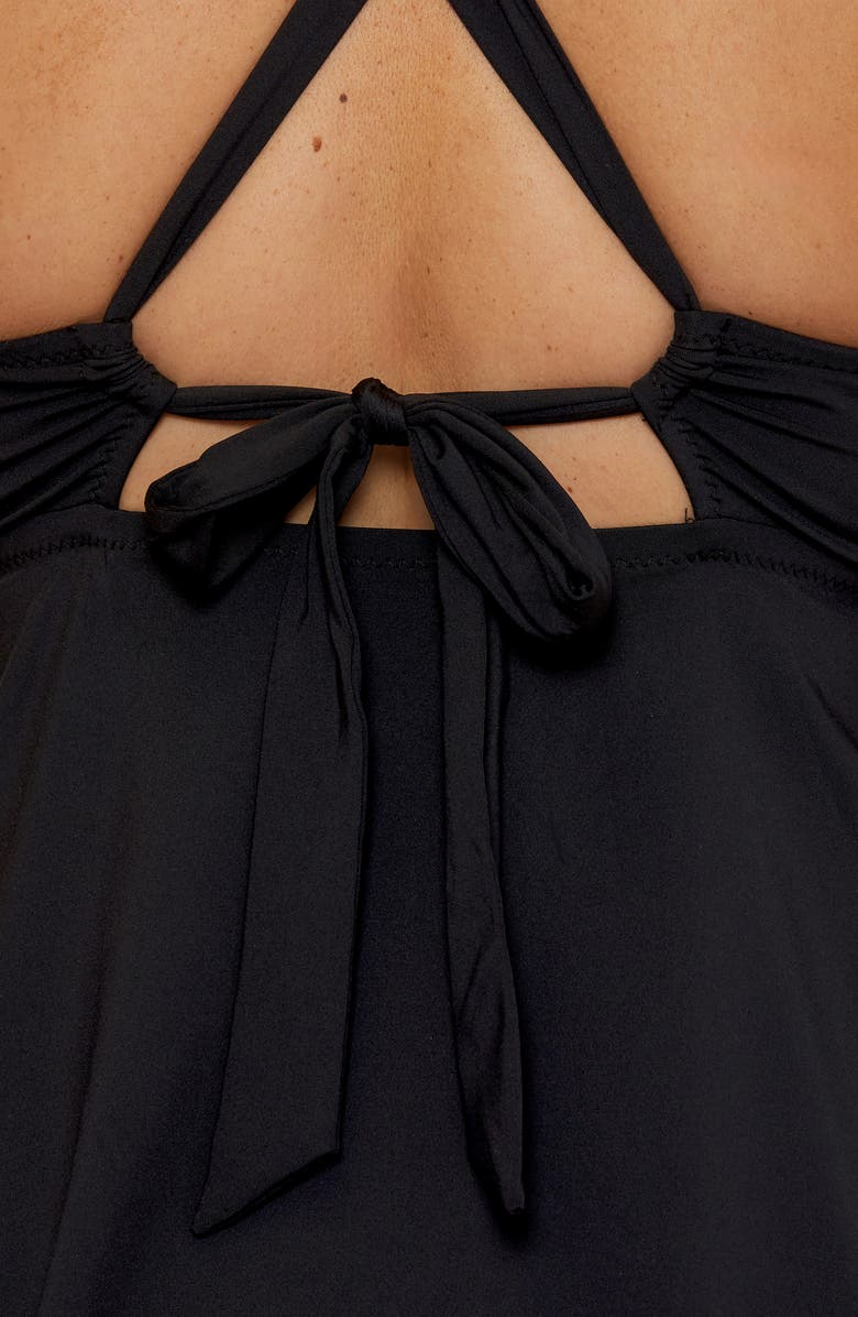 Becca Etc. Marble Canyon Ring Tankini, Alternate, color, Black