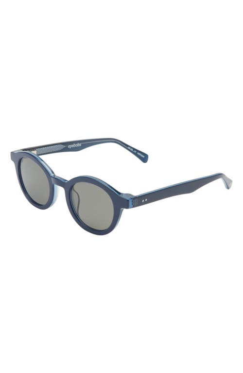 Eyebobs Tv Party 44mm Small Polarized Sunglasses In Navy Blue/grey