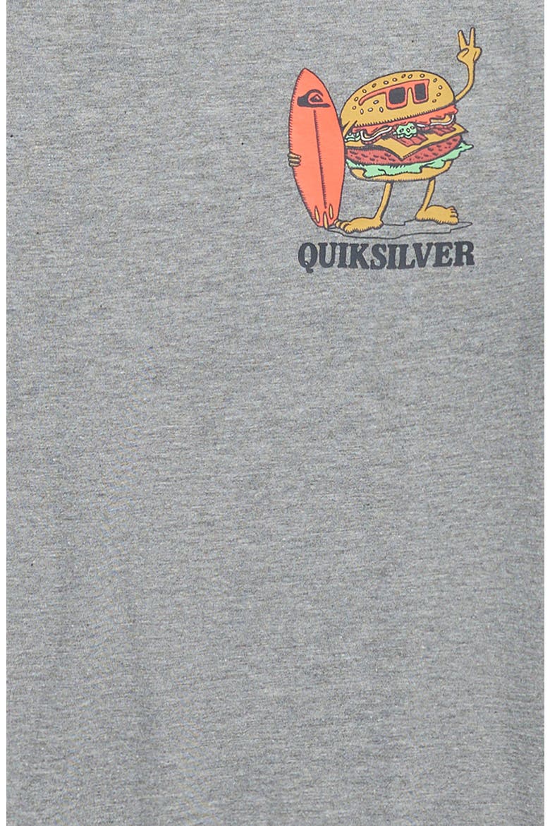 Kids' Burger Wipeout Cotton Graphic T-Shirt, Alternate, color, MEDIUM GRAY HEATHE