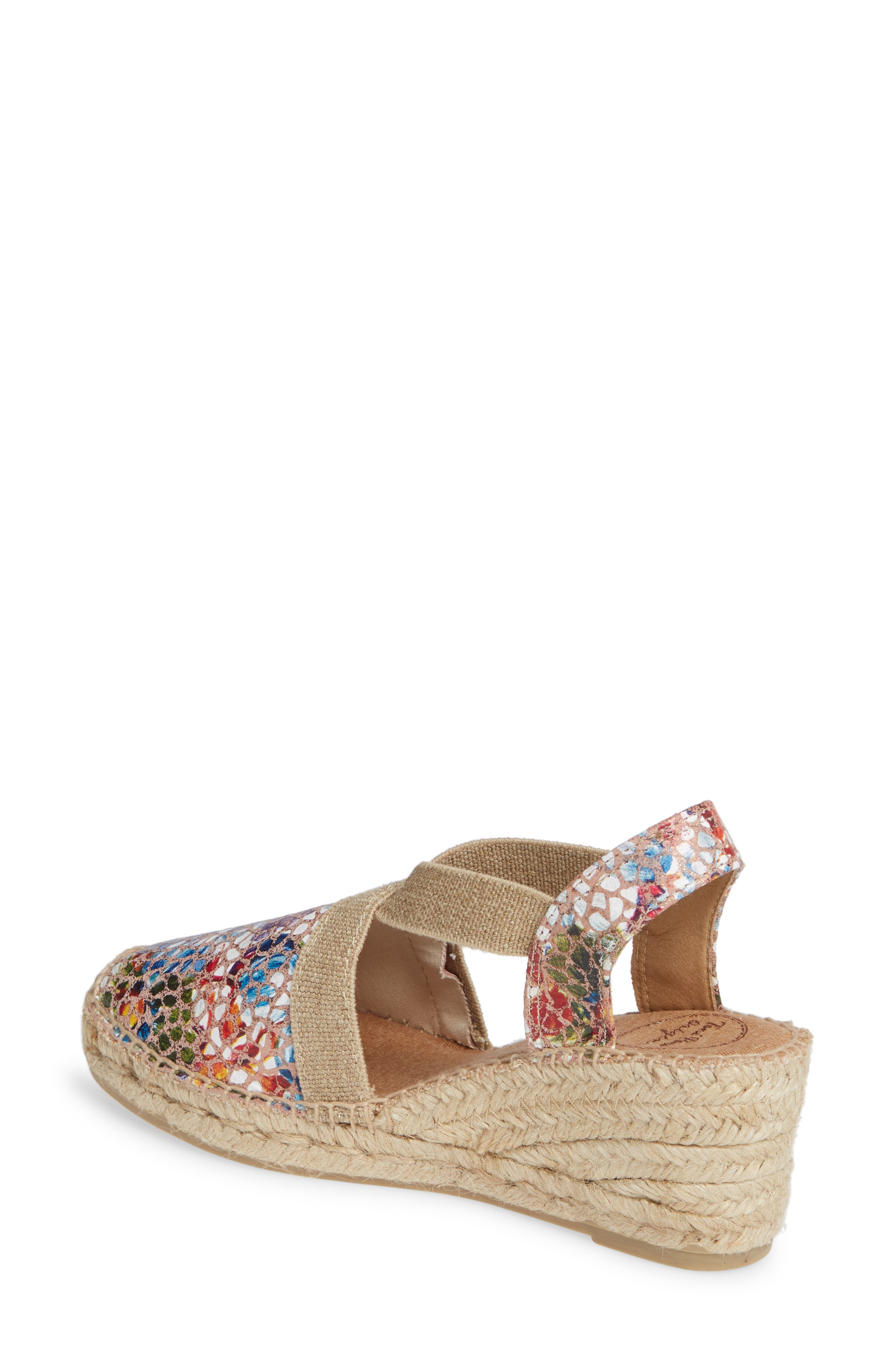 Toni Pons Telva Espadrille Wedge Pump, Alternate, color, Taupe Printed Leather