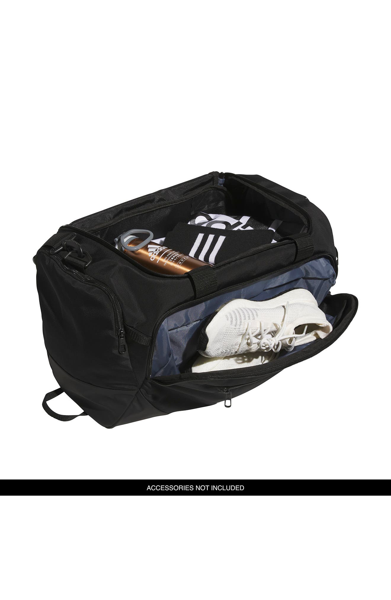 adidas Defender 5 Small Duffel Bag, Alternate, color, Black