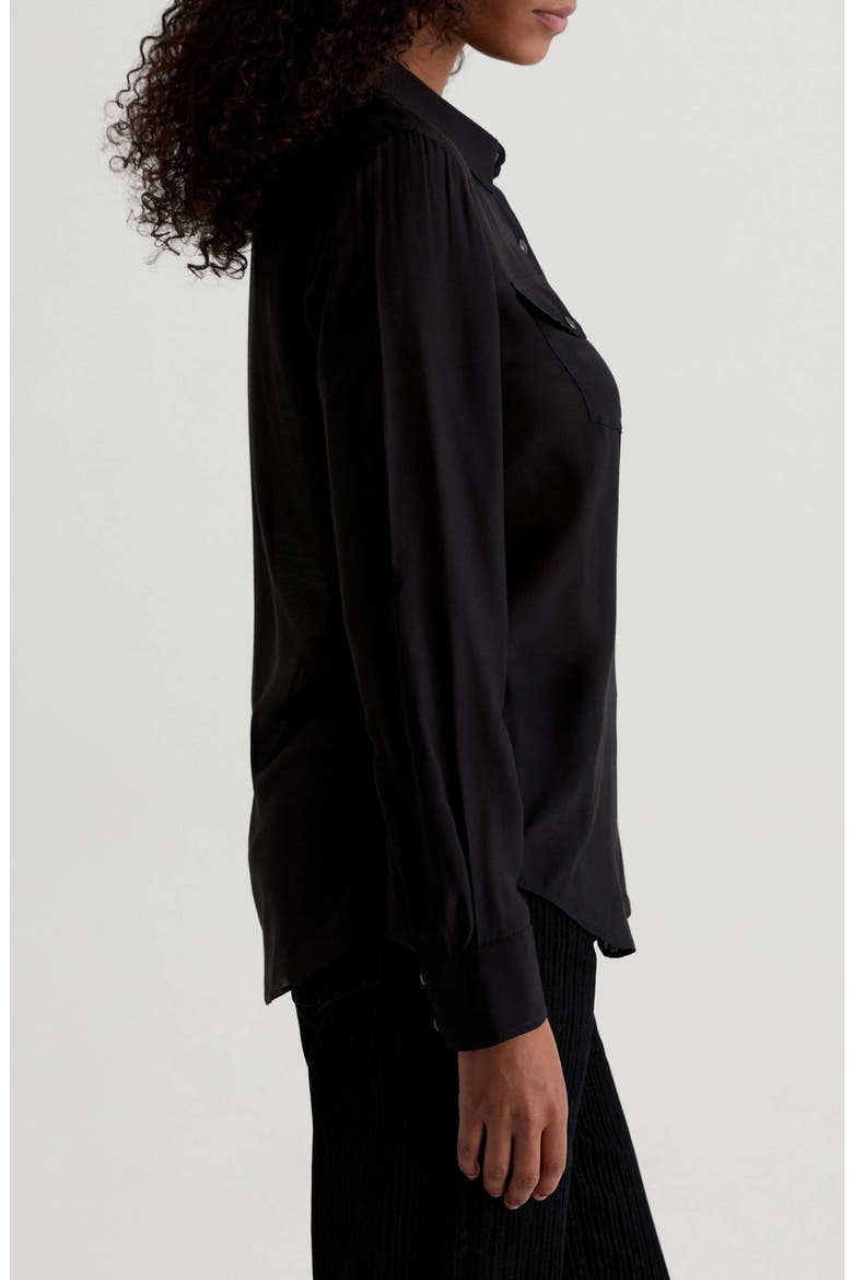 Melia Western Shirt, Alternate, color, SUPER BLACK