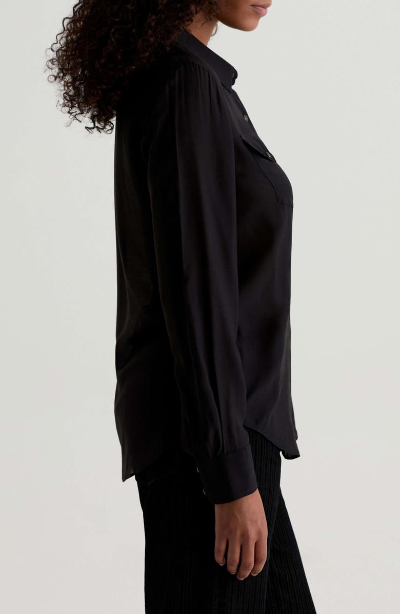 AG Melia Western Shirt, Alternate, color, Super Black