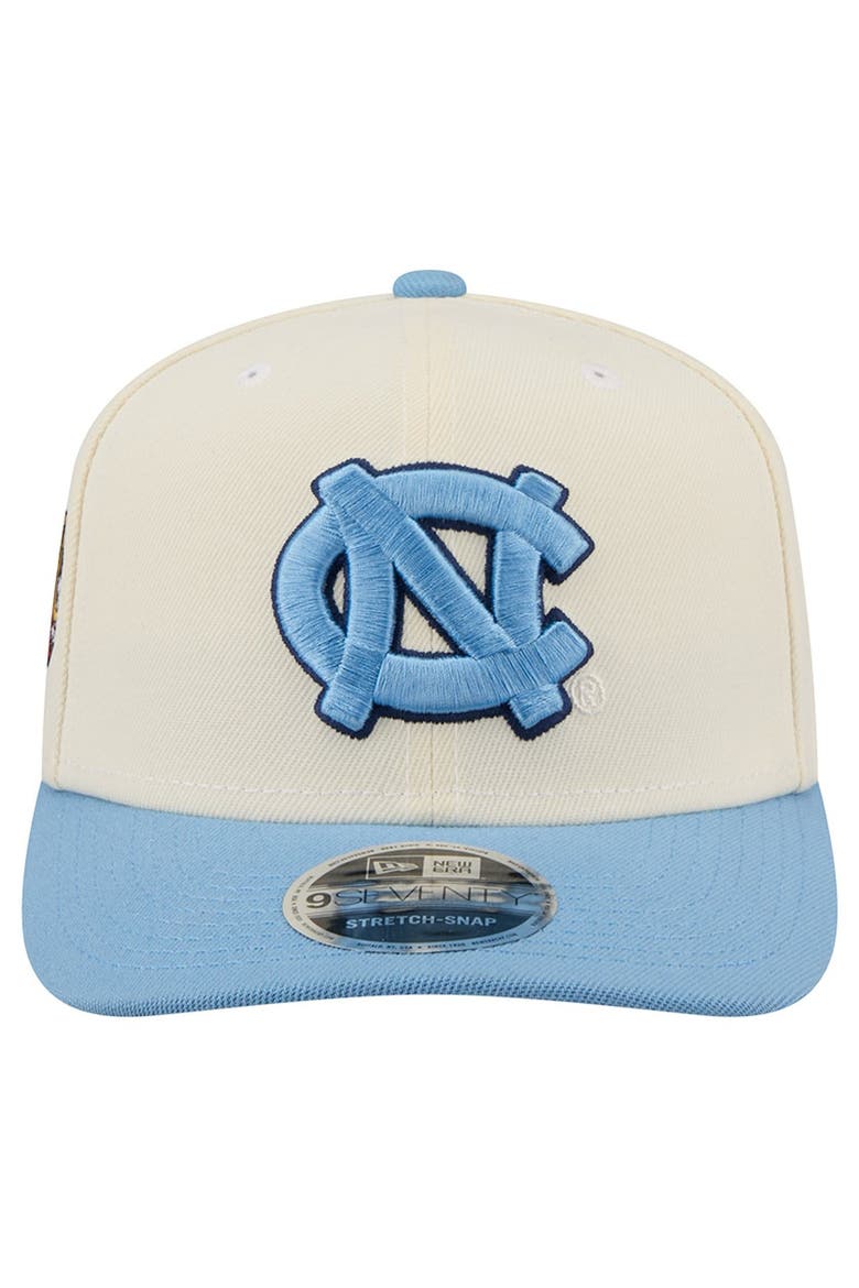 Men's New Era Cream/Carolina Blue North Carolina Tar Heels America's 250th 9SEVENTY Adjustable Hat, Alternate, color, Cream