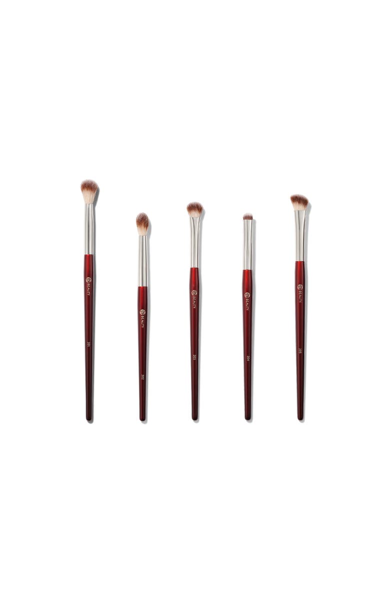 BK Beauty Essentials Collection Eye Brush Set, Main, color, Burgundy