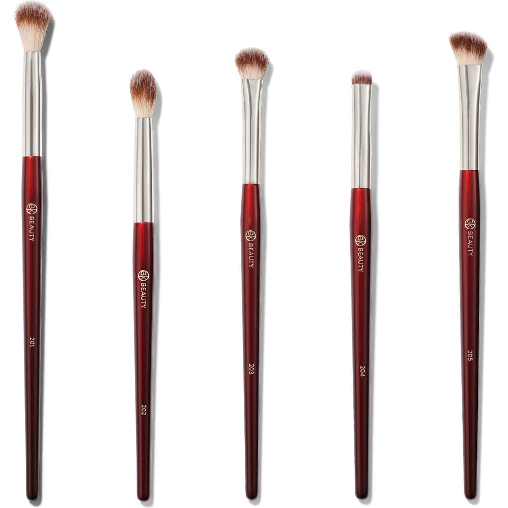 Bk Beauty Essentials Collection Eye Brush Set In Burgundy