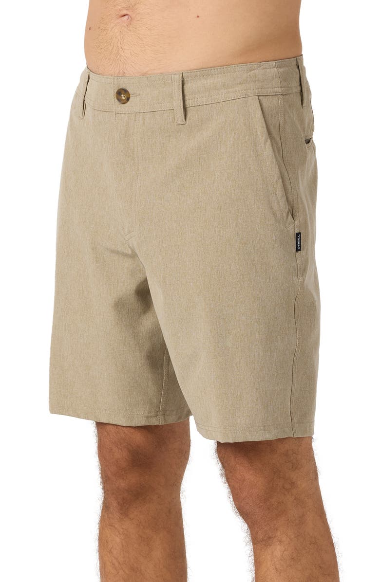 O'Neill Reserve Water Repellent Shorts, Alternate, color, Heather Khaki