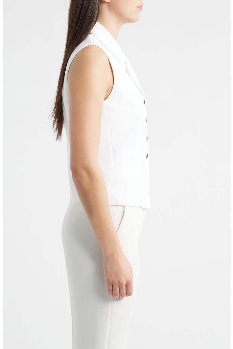 Four-Button Vest, Alternate, color, CRISP WHITE
