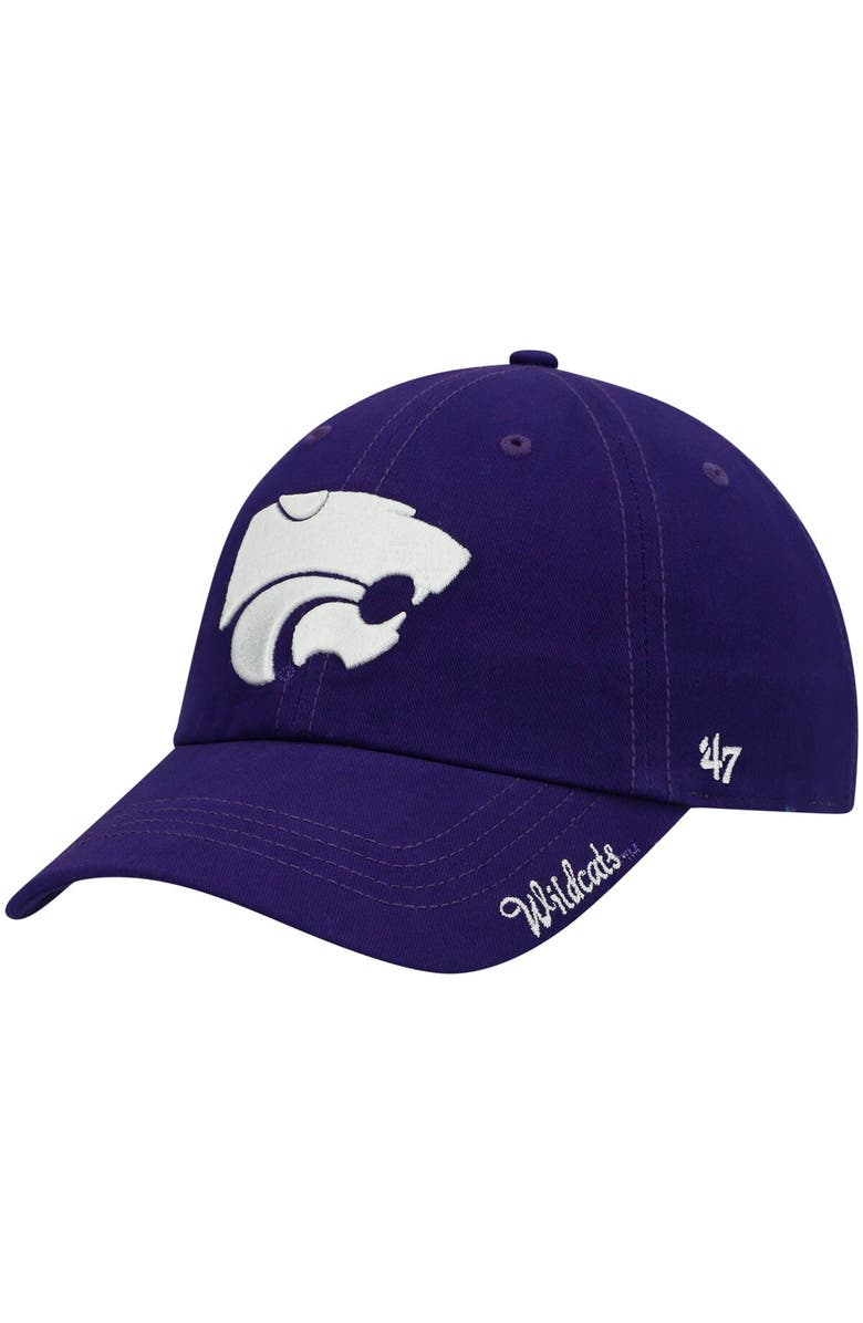 '47 Women's '47 Purple Kansas State Wildcats Miata Clean Up Logo Adjustable Hat, Main, color, Purple
