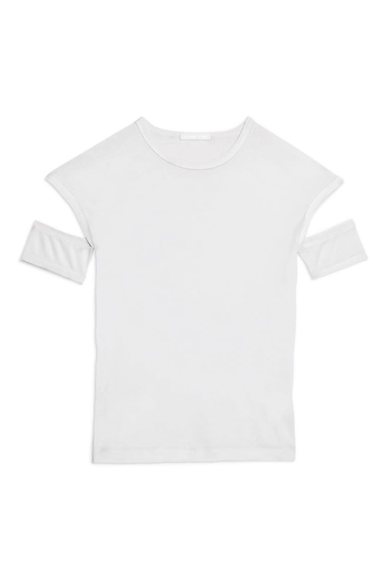 Slash Shrunken T-Shirt, Alternate, color, OPTIC WHITE - C7J