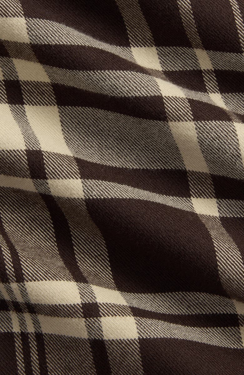 Polo Ralph Lauren Brushed Twill Long Sleeve Camp Shirt, Alternate, color, Nutmeg Brown Cream