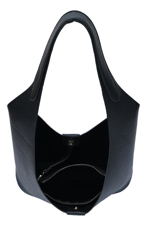 Antik Kraft Slouch Shoulder Bag With Removable Pouch In Black