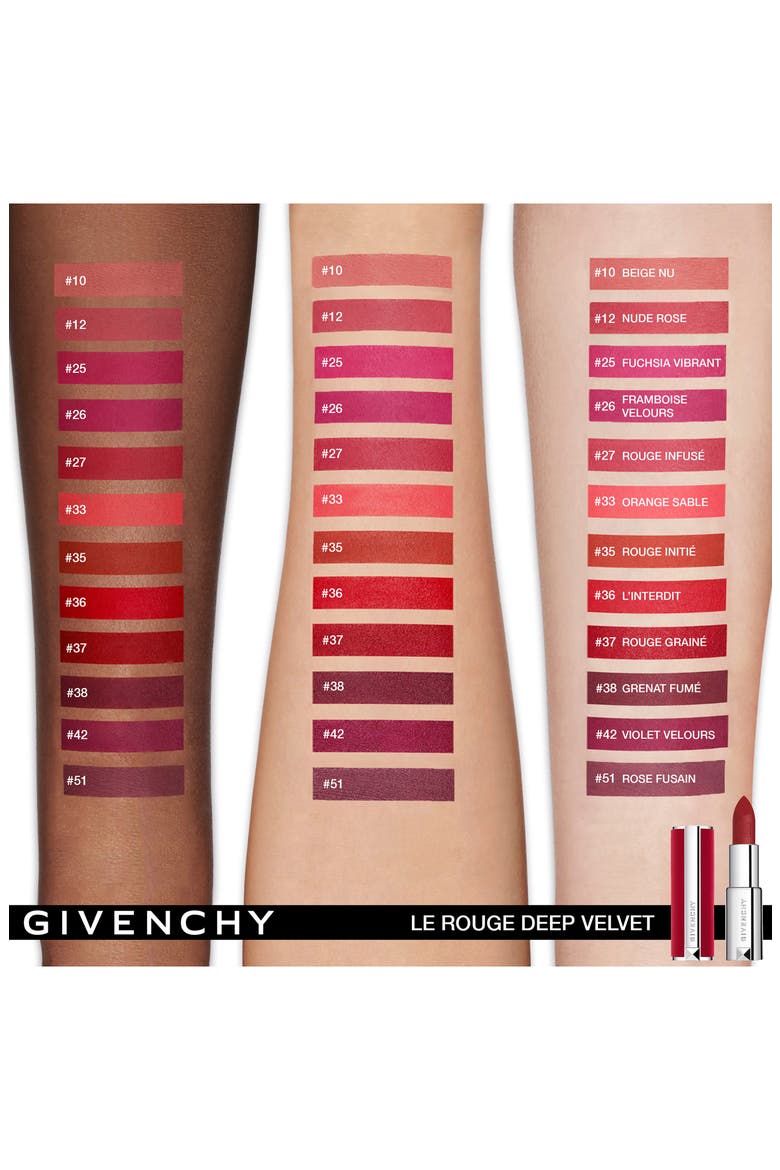 Le Rouge Deep Velvet Matte Lipstick, Alternate, color, 37 ROUGE GRAINE