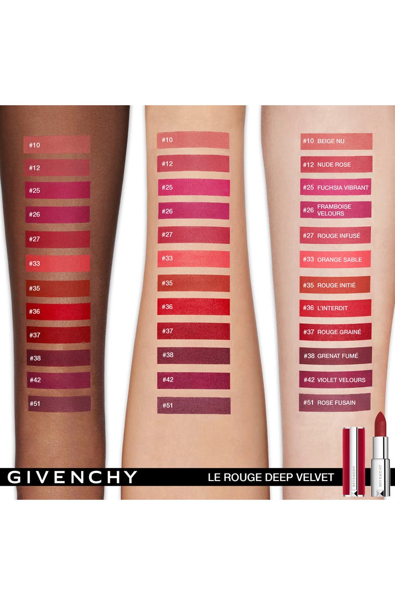 Givenchy Le Rouge Deep Velvet Matte Lipstick, Alternate, color, 37 Rouge Graine