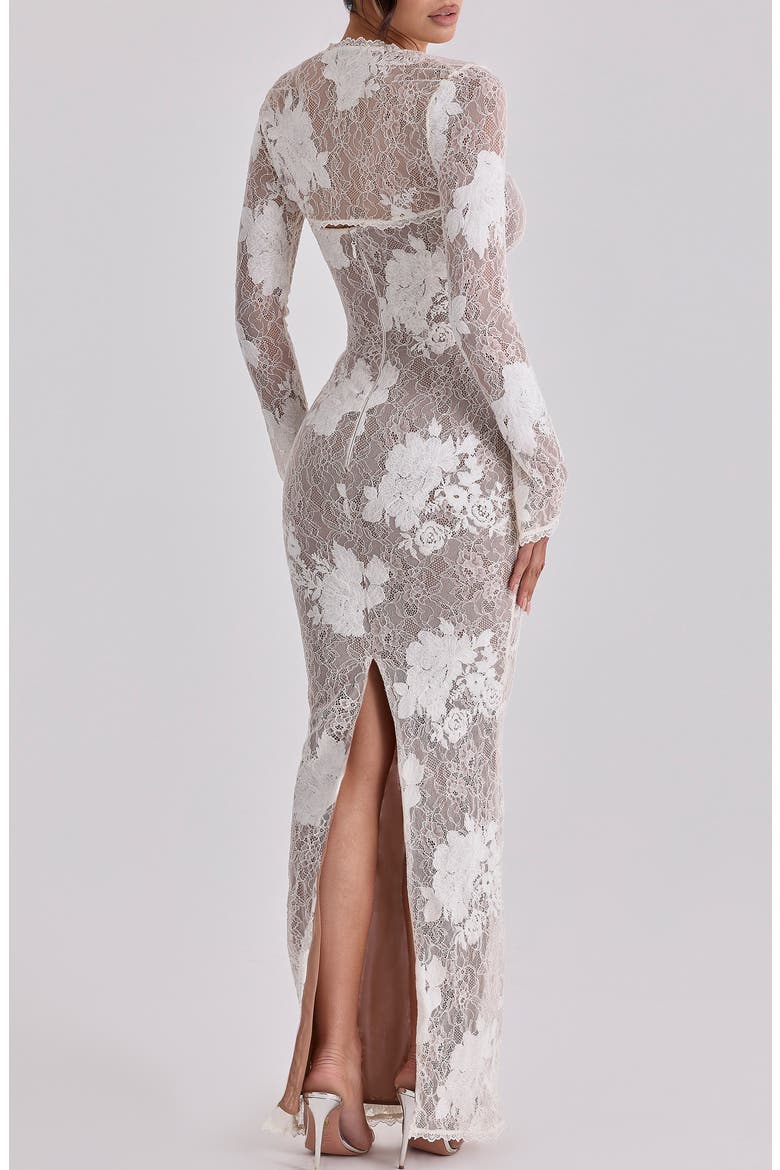 Lucienne Lace Corset Strapless Gown & Bolero Set, Alternate, color, IVORY