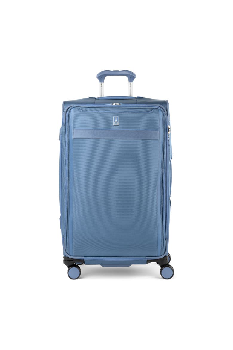 Versapack + Lightweight Softside Expandable 29" Large Checked Spinner Luggage, Main, color, Elemental Blue