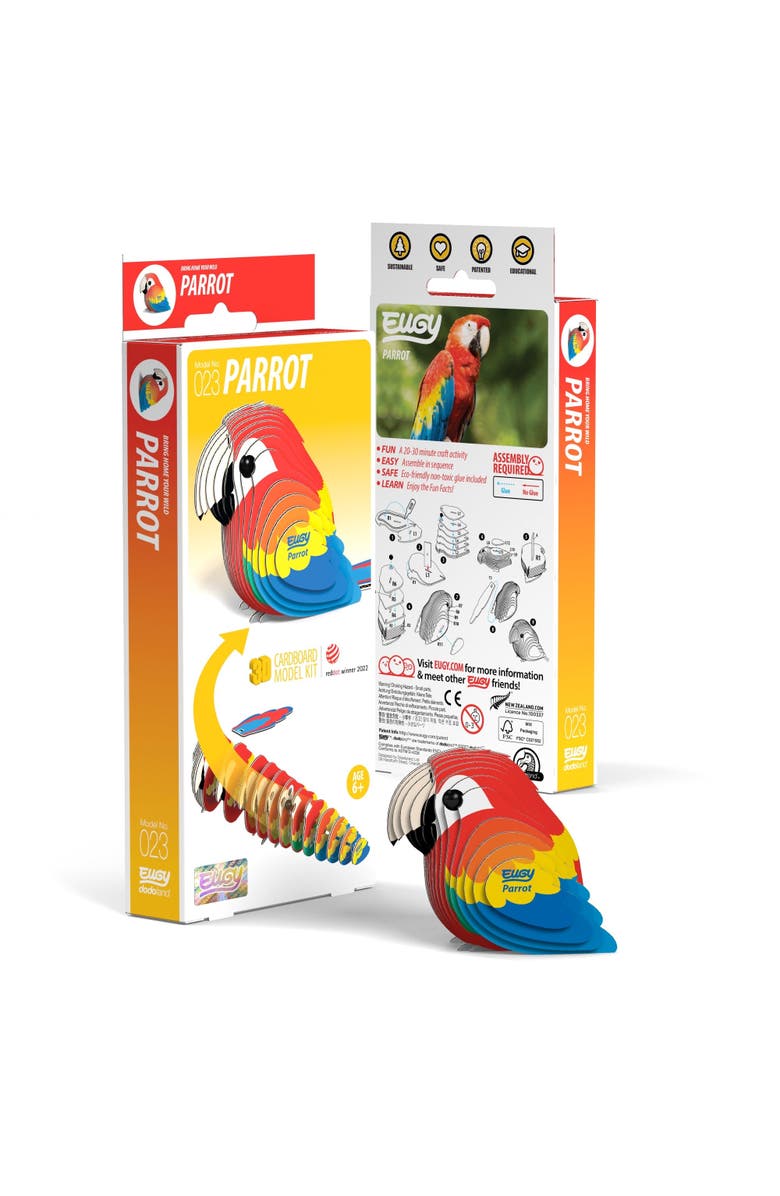 Eugy Puzzles Parrot 3D Puzzle, Main, color, NO COLOR