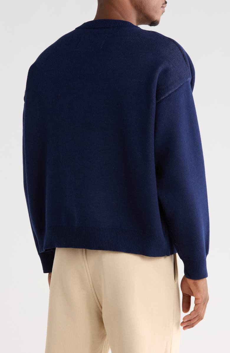 SANTO STUDIO Forever Intarsia Cotton Sweater, Alternate, color, 
