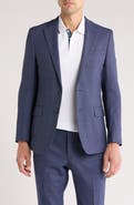 Original Penguin Navy Birdseye Stretch Suit Jacket