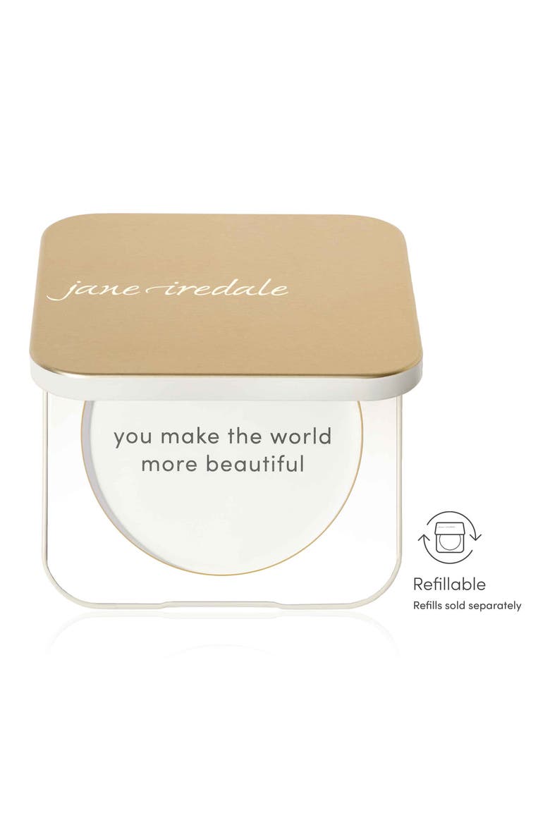 Golden Refillable Powder Compact, Alternate, color, GOLD