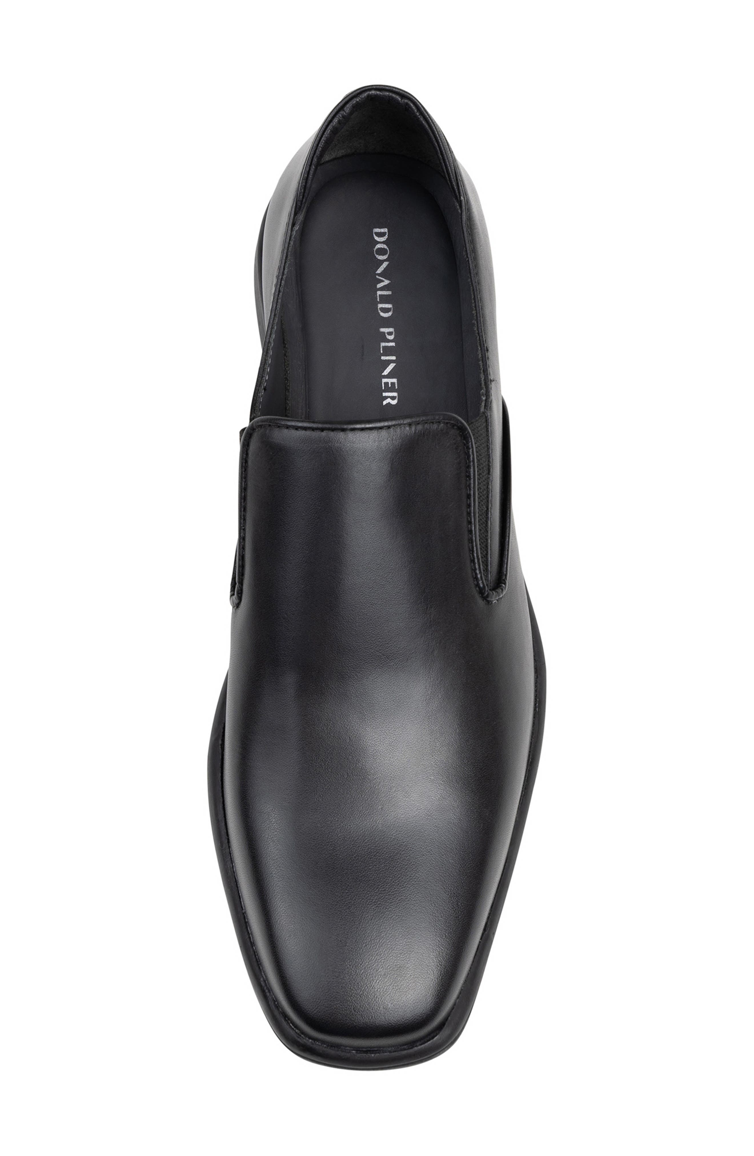 Donald Pliner Leather Loafer, Alternate, color, Black