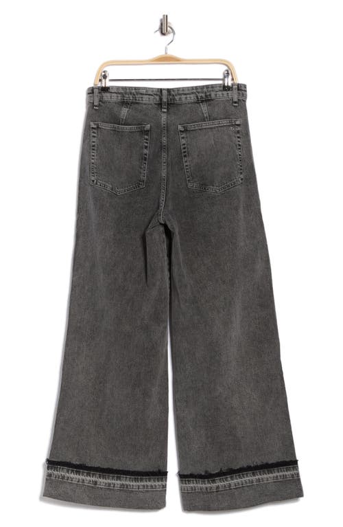 Rag & Bone Melina Patch Pockets Wide Leg Jeans In Gray