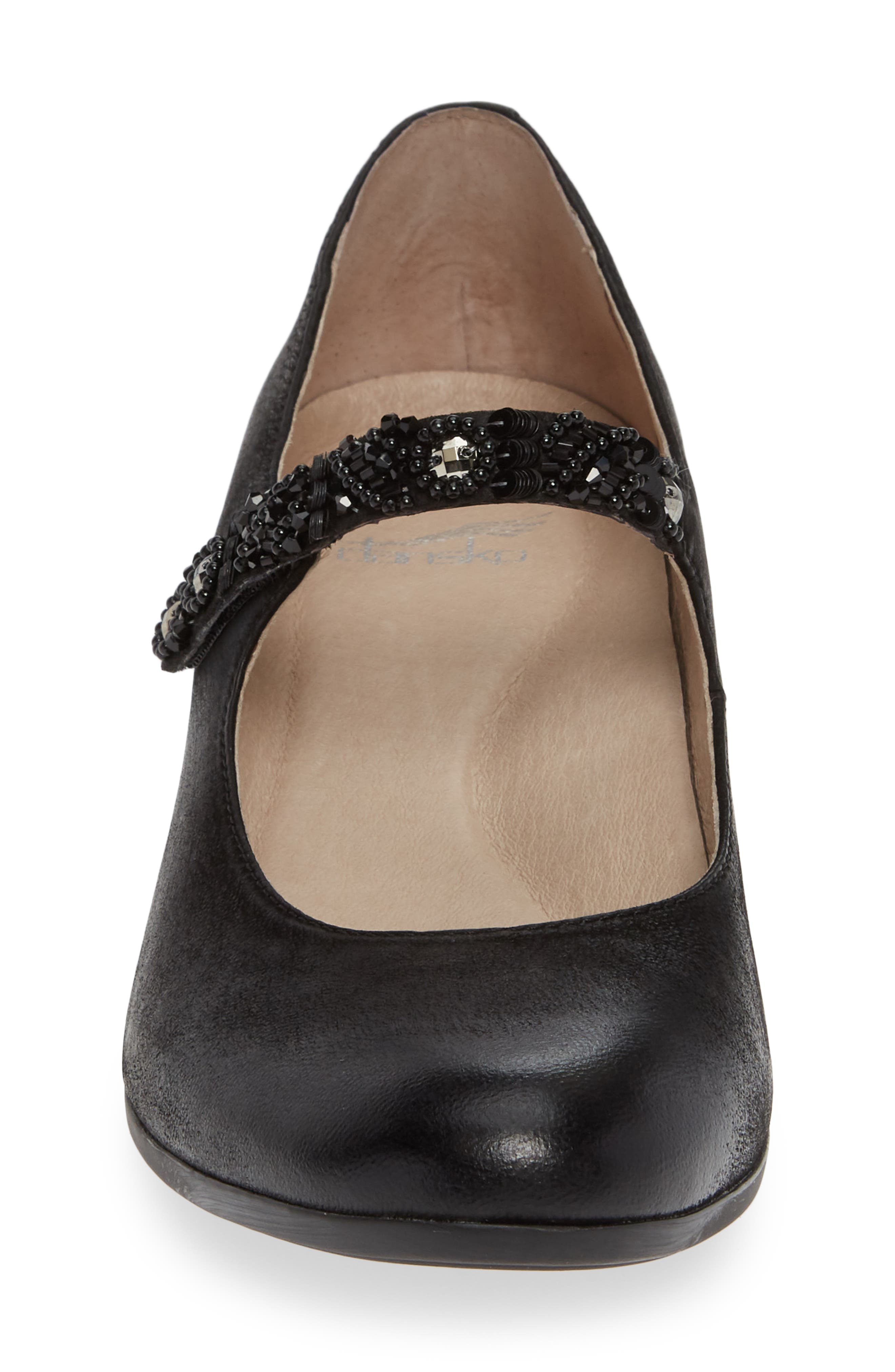 Pearlina Pump, Alternate, color, BLACK BURNISHED NUBUCK LEATHER