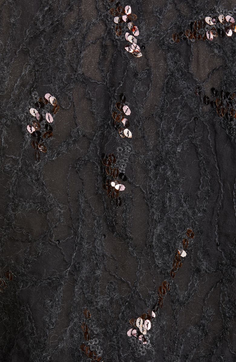 Brunello Cucinelli Embellished Silk Tulle Bomber Jacket, Alternate, color,