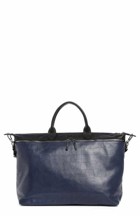 Longchamp Croc Embossed Gym Bag