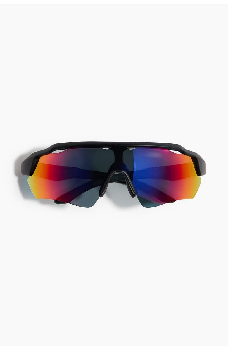 H&M Visor Sunglasses, Main, color, Black