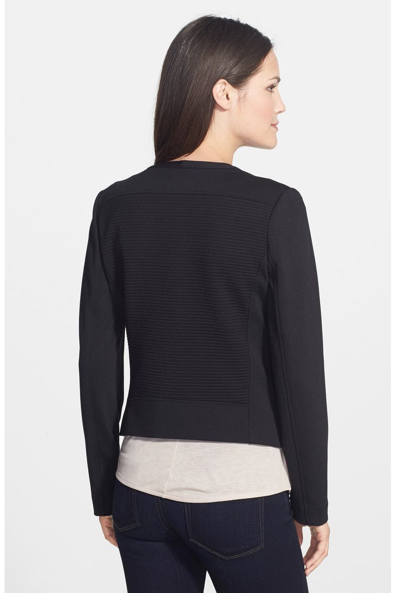 Knit Moto Jacket, Alternate, color, BLACK
