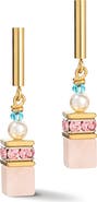 COEUR DE LION Geocube Precious Fusion Pearls Earrings