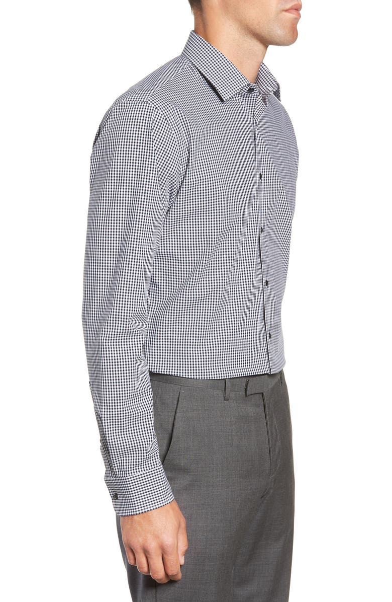 NORDSTROM MEN'S SHOP Tech-Smart Trim Fit Stretch Check Dress Shirt, Alternate, color, 