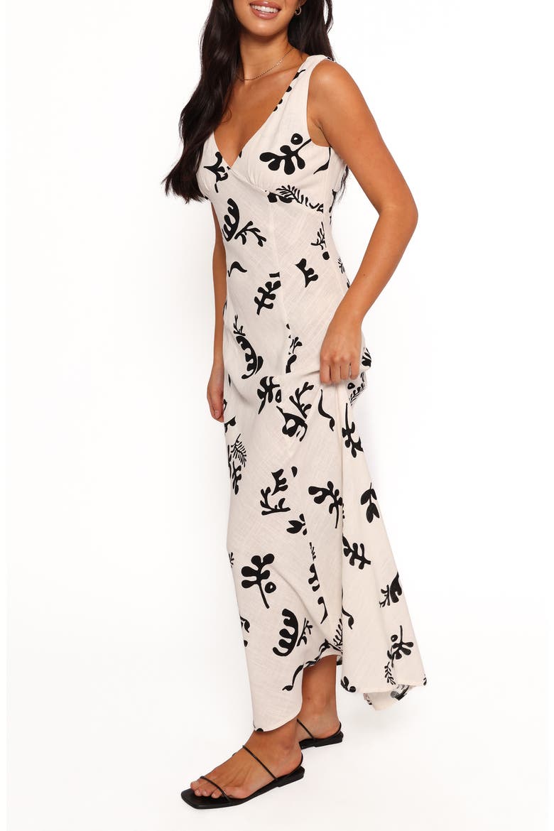 Tulsi Abstract Print Maxi Dress, Alternate, color, OFF WHITE PRINT