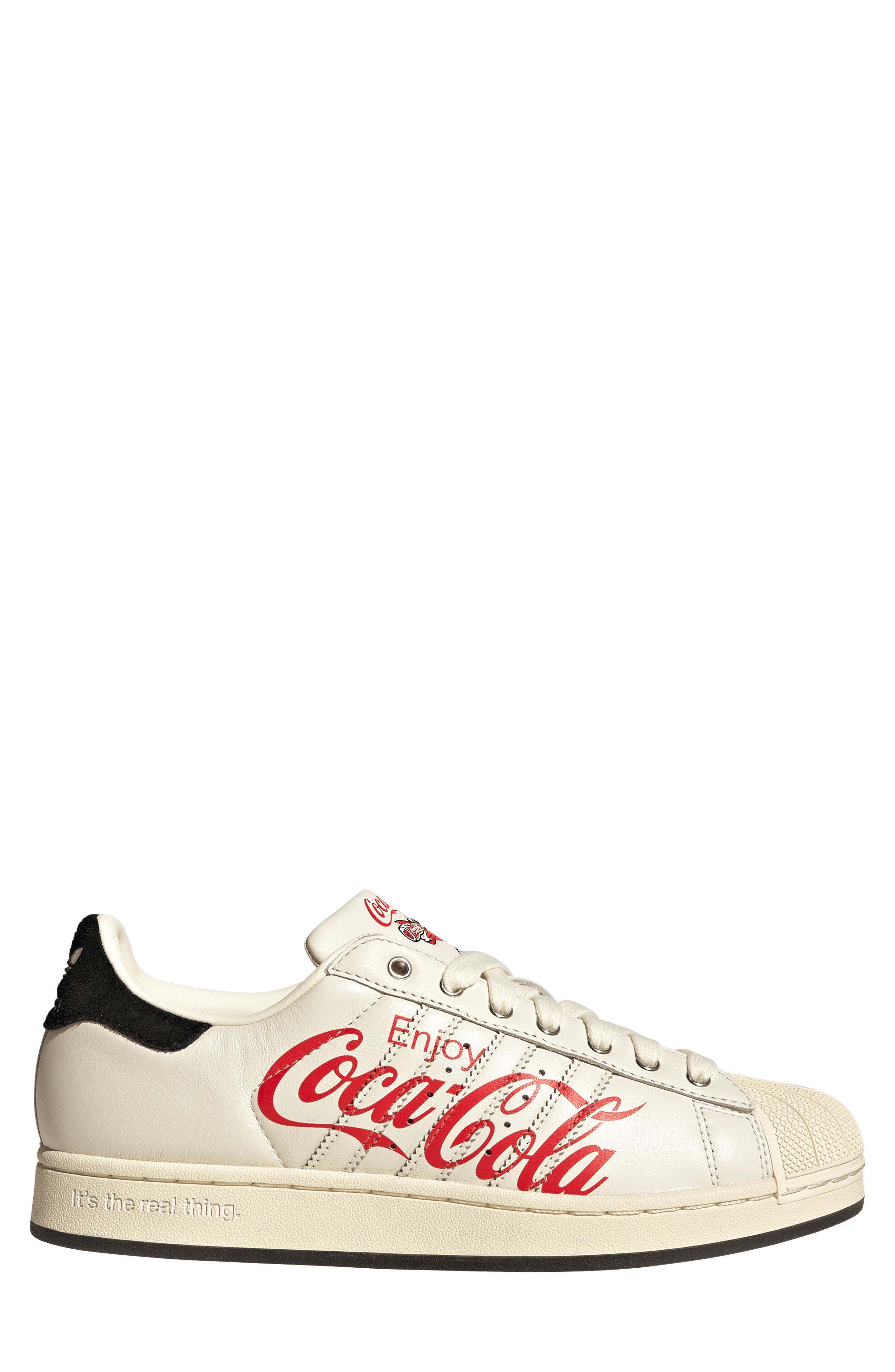 x Coca-Cola Superstar II Sneaker, Alternate, color, CORE WHITE/ CORE BLACK/ CREAM