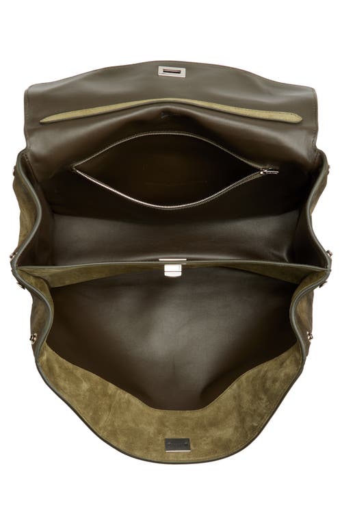Balenciaga Medium Rodeo Suede Shoulder Bag In Brown