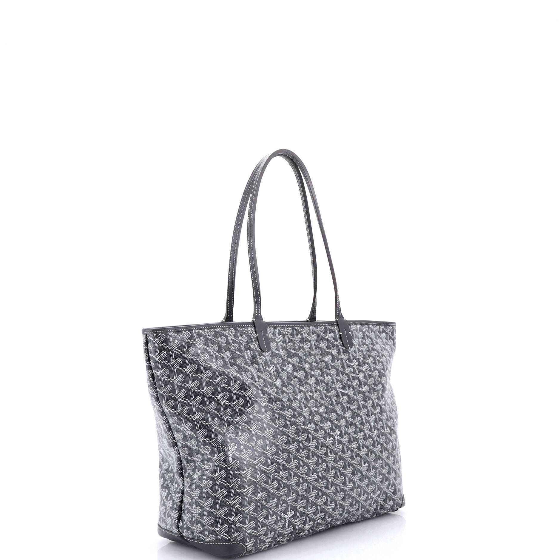 Pre-Owned Goyard Artois Tote Coated Canvas MM, Alternate, color, Gray