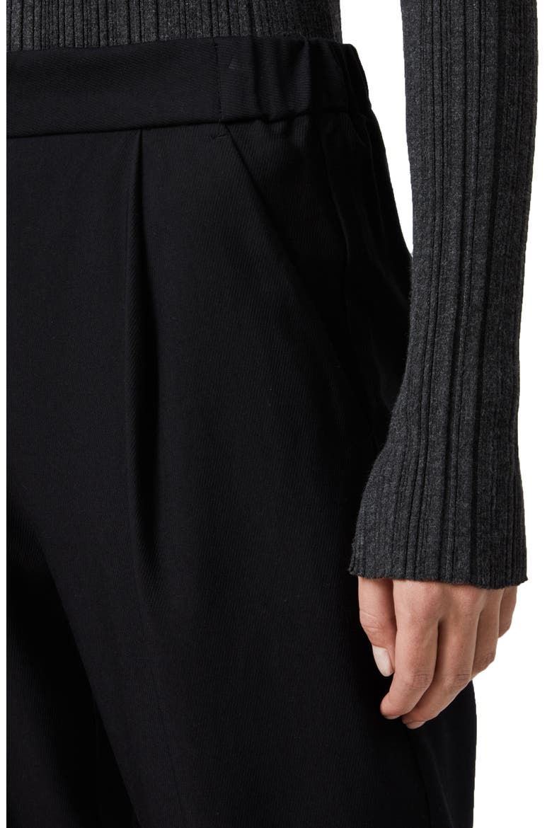 Aleida Crop Relaxed Fit Trousers, Alternate, color, BLACK