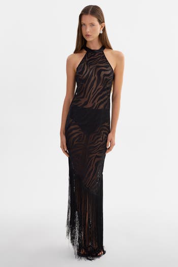 LAMARQUE Jennine | Zebra Sheer Dress | Nordstrom